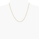 14K Yellow Gold .85mm Spiga Chain Necklace 16"-24" - Product Photo