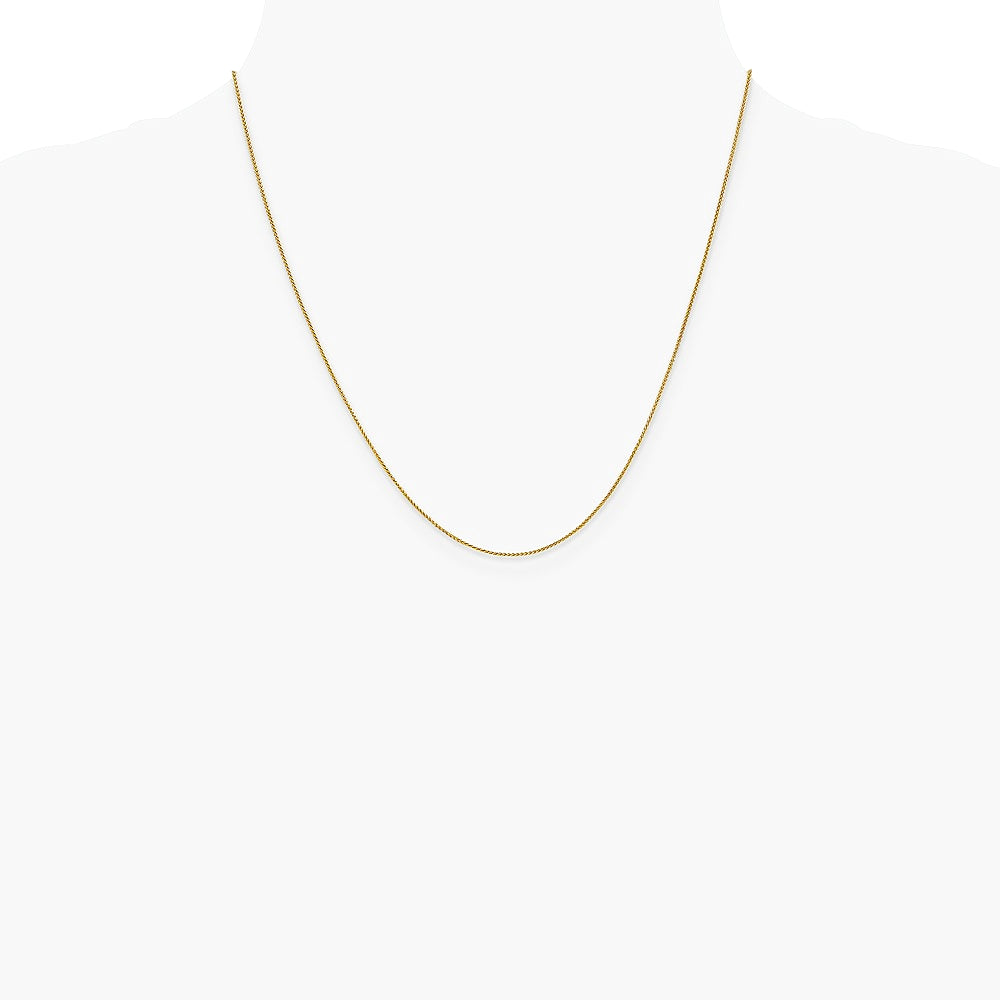 14K Yellow Gold .85mm Spiga Chain Necklace 16"-24" - Product Photo