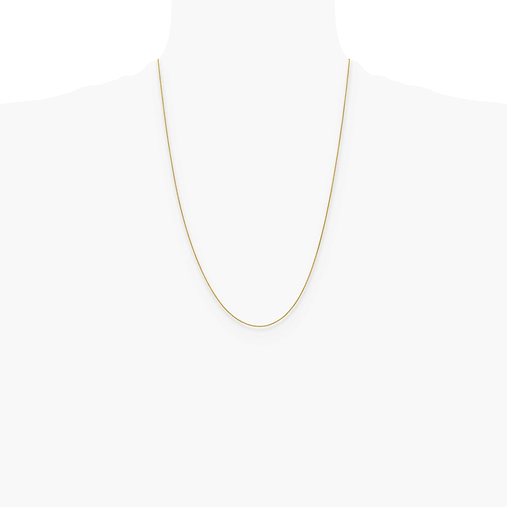 14K Yellow Gold .85mm Spiga Chain Necklace 16"-24" - Product Photo
