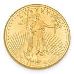 22K Yellow Gold 1/10th oz American Eagle Coin - Product Photo