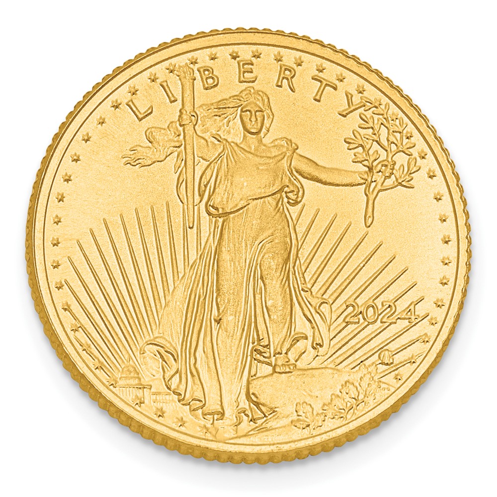 22K Yellow Gold 1/10th oz American Eagle Coin