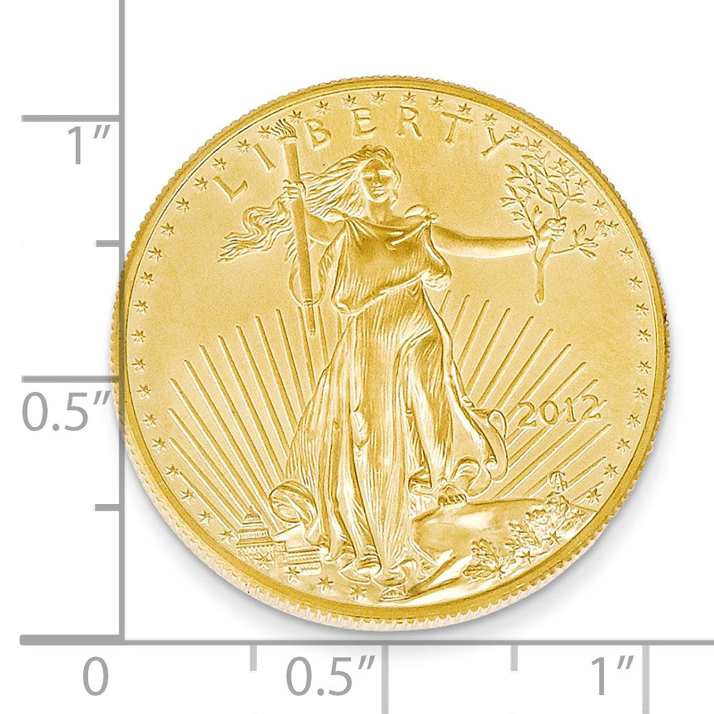 22K Yellow Gold 1/2 oz American Eagle Coin - Product Photo