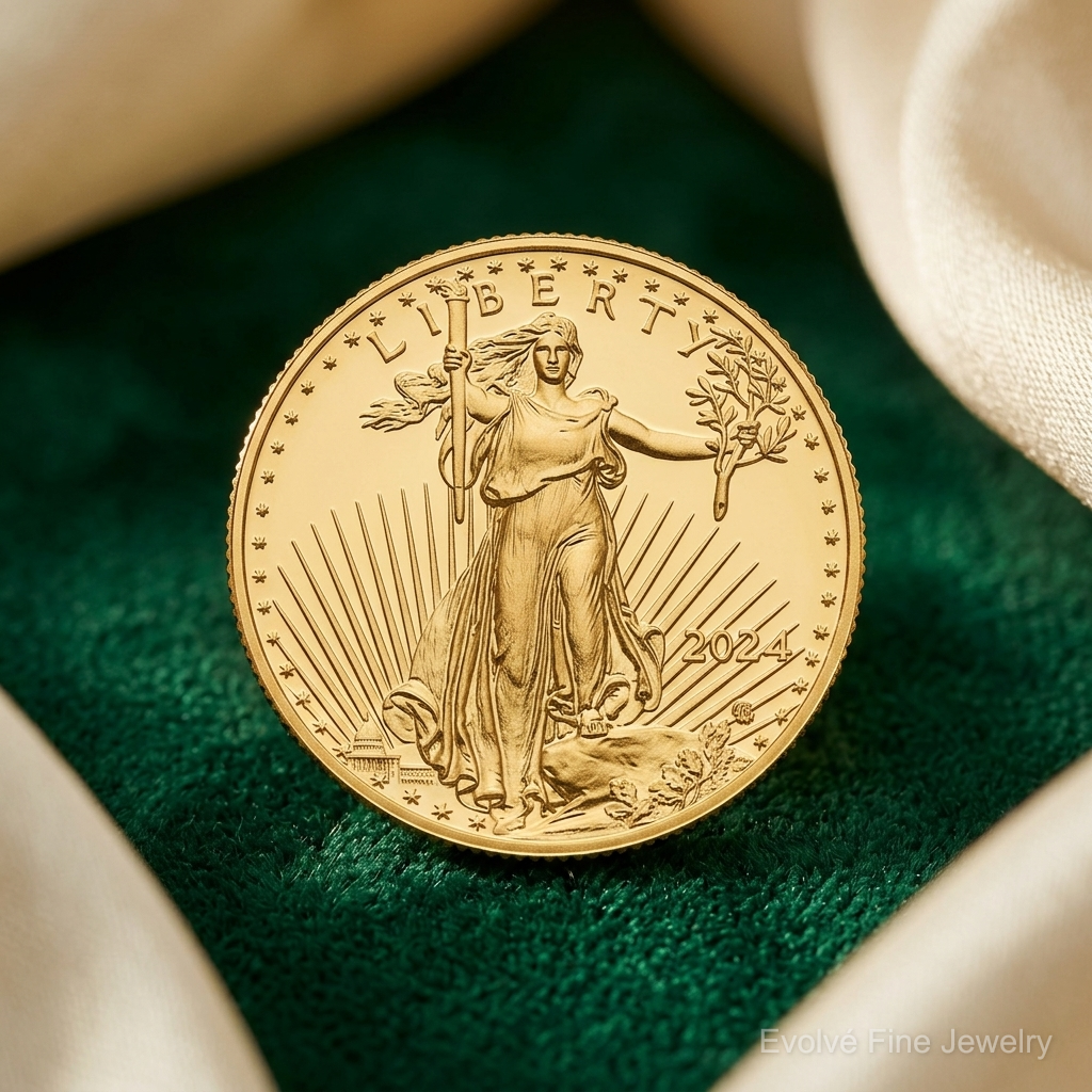 22k 1/2 oz American Eagle Coin - Lifestyle View