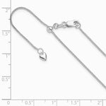 14K White Gold Adjustable 1mm Wheat Chain Necklace 22"-30" - Product Photo