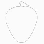 14K White Gold Adjustable 1.4mm Wheat Chain Necklace 22"-30" - Product Photo