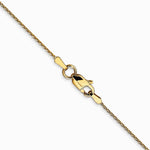 14K Yellow Gold .8 mm Diamond-Cut Wheat Chain Necklace 16"-24" - Product Photo