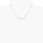 14K Yellow Gold .8 mm Diamond-Cut Wheat Chain Necklace 16"-24" - Product Photo