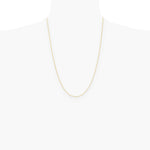 14K Yellow Gold .8 mm Diamond-Cut Wheat Chain Necklace 16"-24" - Product Photo