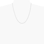 14K White Gold .7mm Box with Lobster Clasp Chain Necklace 16"-30" - Product Photo