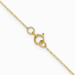 14K Yellow Gold .4 mm Carded Cable Rope Chain Necklace 16"-24" - Product Photo