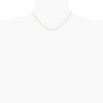 14K Yellow Gold .4 mm Carded Cable Rope Chain Necklace 16"-24" - Product Photo