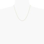 14K Yellow Gold .4 mm Carded Cable Rope Chain Necklace 16"-24" - Product Photo