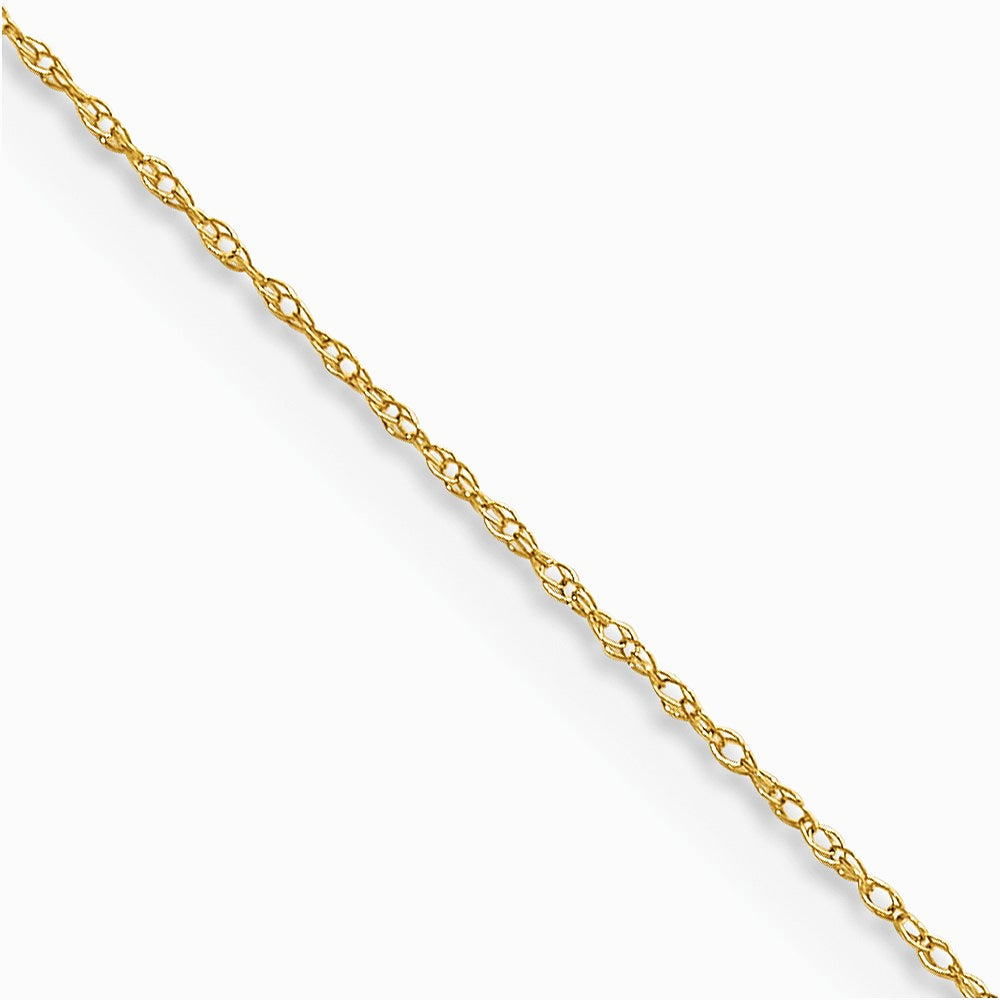 14K Yellow Gold .4 mm Carded Cable Rope Chain