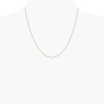 10K Yellow Gold .5mm Baby Box Chain W/ Spring Ring Clasp Necklace 16"-24" - Product Photo
