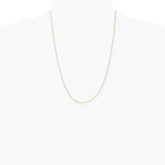 10K Yellow Gold .5mm Baby Box Chain W/ Spring Ring Clasp Necklace 16"-24" - Product Photo