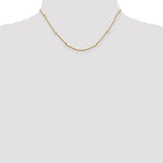 10K Yellow Gold 1.2 mm Loose Rope Chain Necklace 16"-24" - Product Photo