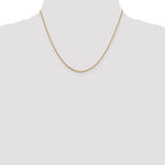10K Yellow Gold 1.2 mm Loose Rope Chain Necklace 16"-24" - Product Photo