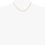 10K Yellow Gold 1.5mm Solid Rope Chain Necklace 16"-24" - Product Photo