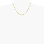 10K Yellow Gold 1.5mm Solid Rope Chain Necklace 16"-24" - Product Photo