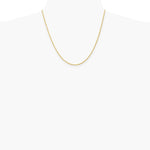 10K Yellow Gold 1.5mm Solid Rope Chain Necklace 16"-24" - Product Photo