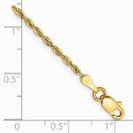 10K Yellow Gold 1.85mm Diamond-Cut Quadruple Rope Chain Bracelet 7"-8" - Product Photo