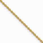10K Yellow Gold 1.3mm Sparkle Singapore Chain Necklace 16"-24" - Product Photo