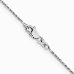 10K White Gold .85mm Spiga Chain Necklace 16"-24" - Product Photo