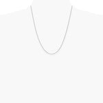 10K White Gold .85mm Spiga Chain Necklace 16"-24" - Product Photo