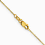10K Yellow Gold .5mm Baby Box with Lobster Clasp Chain Necklace 16"-24" - Product Photo