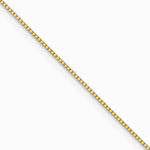 10K Yellow Gold .5mm Baby Box with Lobster Clasp Chain Necklace 16"-24" - Product Photo