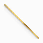 14K Yellow Gold .5mm Carded Box Chain Necklace 16"-24" - Product Photo