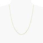14K Rose Gold .5 mm Carded Cable Rope Chain Necklace 16"-24" - Product Photo