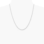 14K White Gold 2.0 mm Diamond-cut Rope Chain Necklace 16"-24" - Product Photo