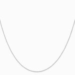 14K White Gold .42mm Gold Carded Curb Chain - Product Photo