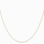 14K Yellow Gold .42 mm Carded Curb Chain - Product Photo