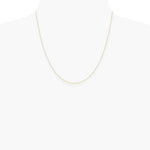 14K Yellow Gold .42 mm Carded Curb Chain Necklace 16"-24" - Product Photo