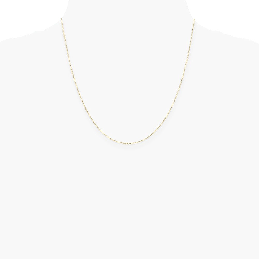 14K Yellow Gold .42 mm Carded Curb Chain Necklace 16"-24" - Product Photo
