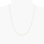 14K Yellow Gold .42 mm Carded Curb Chain Necklace 16"-24" - Product Photo