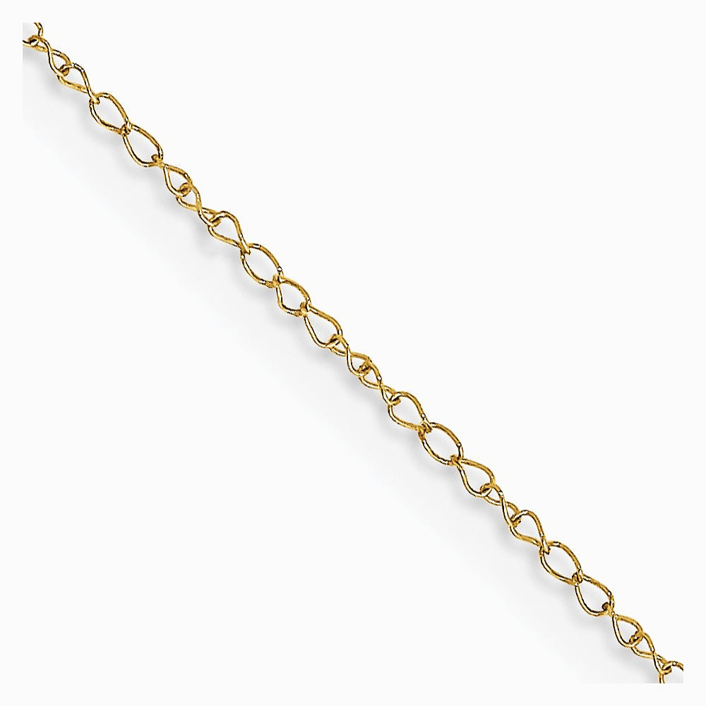14K Yellow Gold .42 mm Carded Curb Chain