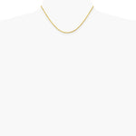 14K Yellow Gold 2.0 mm Diamond-cut Rope Chain Necklace 16"-30" - Product Photo