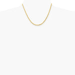 14K Yellow Gold 3.0 mm Diamond-cut Rope Chain Necklace 18"-30" - Product Photo