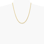 14K Yellow Gold 3.0 mm Diamond-cut Rope Chain Necklace 18"-30" - Product Photo