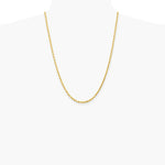 14K Yellow Gold 3.0 mm Diamond-cut Rope Chain Necklace 18"-30" - Product Photo