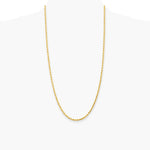 14K Yellow Gold 3.0 mm Diamond-cut Rope Chain Necklace 18"-30" - Product Photo