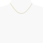 14K Yellow Gold .8mm Loose Rope Chain Necklace 16"-24" - Product Photo