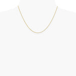 14K Yellow Gold .8mm Loose Rope Chain Necklace 16"-24" - Product Photo