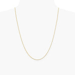 14K Yellow Gold .8mm Loose Rope Chain Necklace 16"-24" - Product Photo