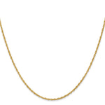 14K Yellow Gold 1.5mm Loose Rope Chain - Product Photo