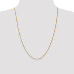 14K Yellow Gold 1.5mm Loose Rope Chain - Product Photo