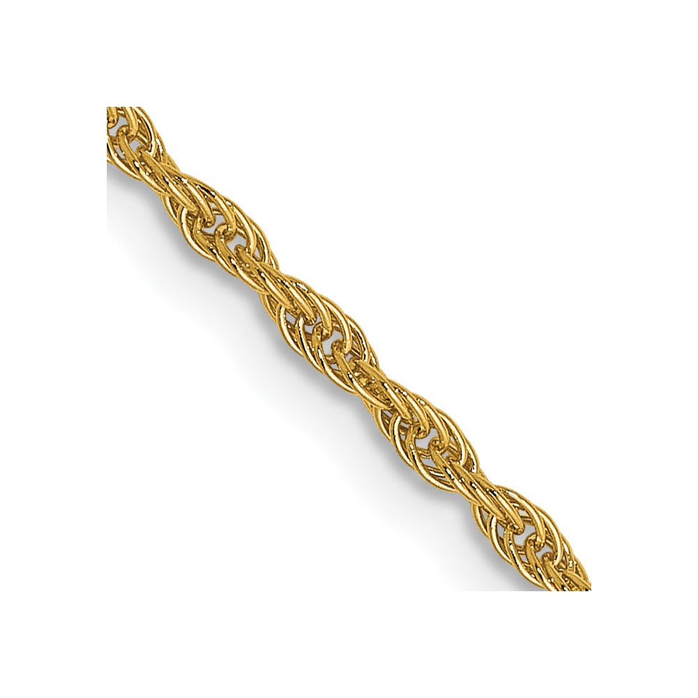 14K Yellow Gold 1.5mm Loose Rope Chain - Product Photo